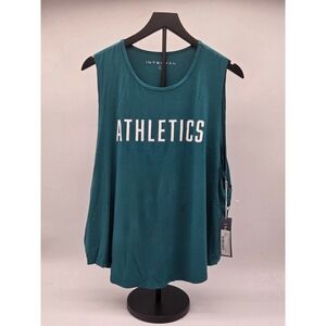 Interval XL Teal Athletics Graphic Sleeveless Modal Tank Top NWT 101-829